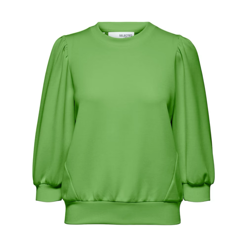 SLFTenny 3/4 Sweat Top Noos-green