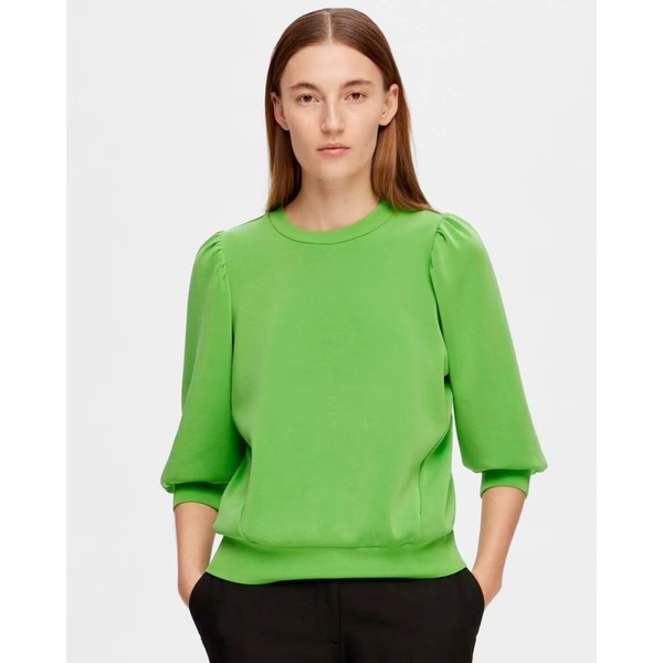 SLFTenny 3/4 Sweat Top Noos-green